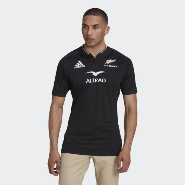 Maillot Adidas All Blacks Rugby Domicile Noir