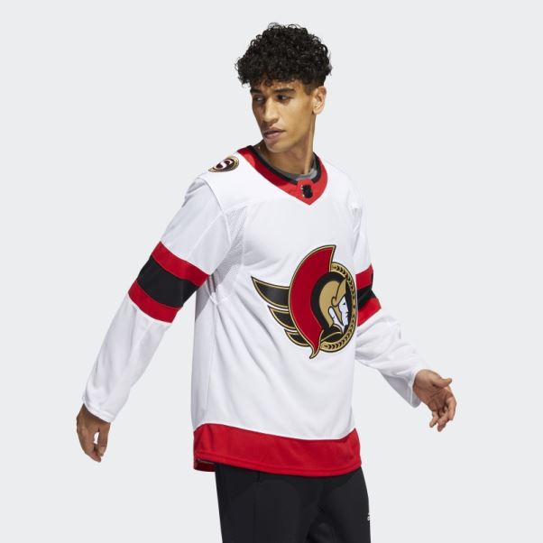 Maillot Adidas Senateurs Away Authentique Pro Blanc
