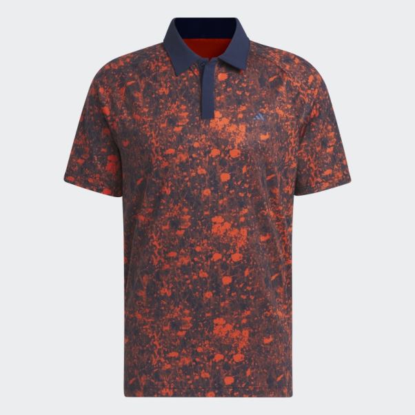 Bleu Marine Adidas Mesh Ultimate365 Tour Polo De Golf Imprimé