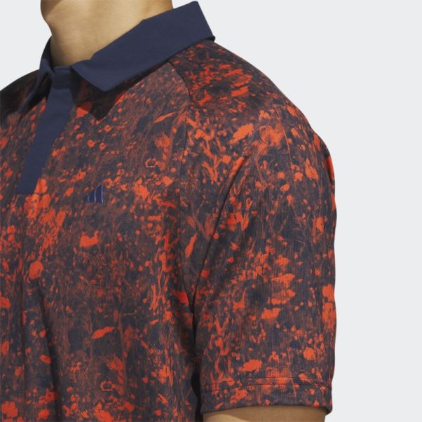 Bleu Marine Adidas Mesh Ultimate365 Tour Polo De Golf Imprimé