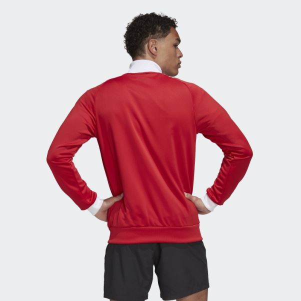Adidas Real Red Manchester United 3-stripes Track Top