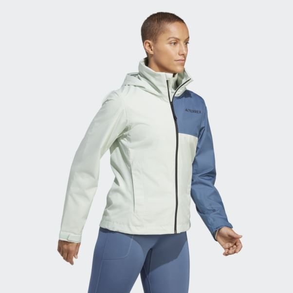 Veste De Pluie 2 Couches Adidas Terrex Multi Rain.rdy Vert