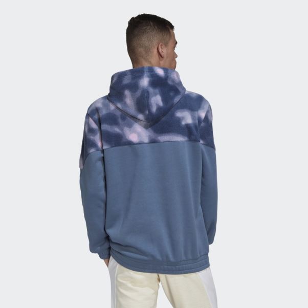 Sweat à Capuche Nature Polaire Adidas Acier