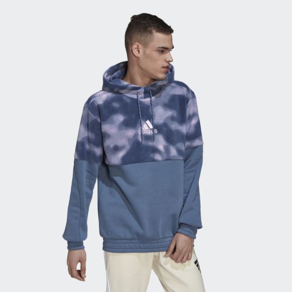Sweat à Capuche Nature Polaire Adidas Acier