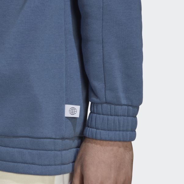 Sweat à Capuche Nature Polaire Adidas Acier