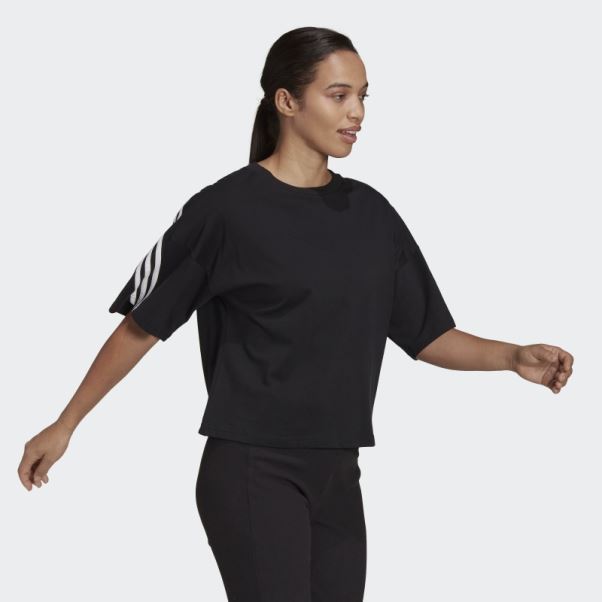 Adidas Sportswear Future Icons 3-stripes T-shirt Noir Chaud