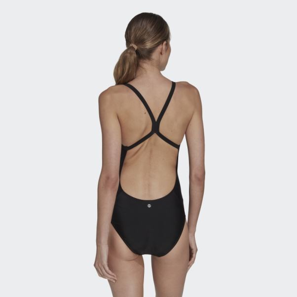 Adidas Maillot De Bain Noir à Gros Logo