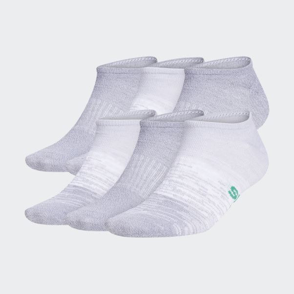 Chaussettes Invisibles Adidas Superlite Badge Of Sport Blanches 6 Paires