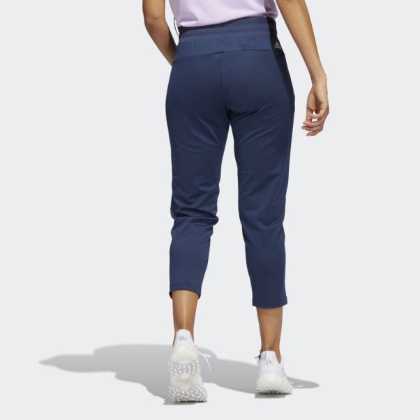 Pantalon Cargo Bleu Marine En Maille Adidas