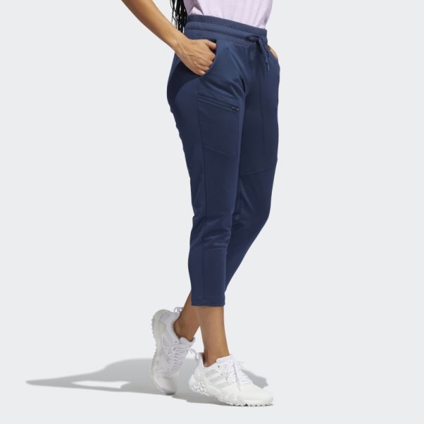 Pantalon Cargo Bleu Marine En Maille Adidas