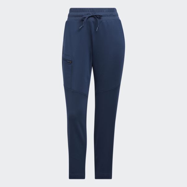 Pantalon Cargo Bleu Marine En Maille Adidas