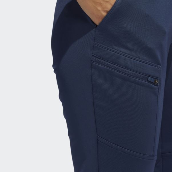 Pantalon Cargo Bleu Marine En Maille Adidas