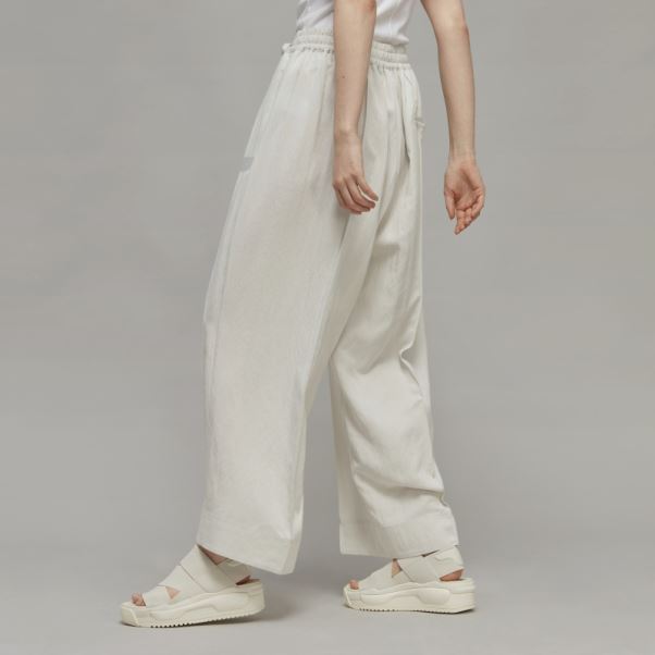 Adidas Pantalon Large En Sergé Froissé Y-3