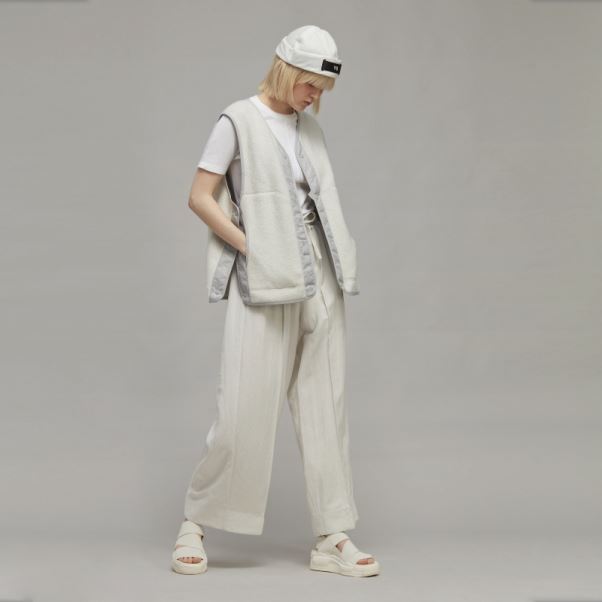 Adidas Pantalon Large En Sergé Froissé Y-3