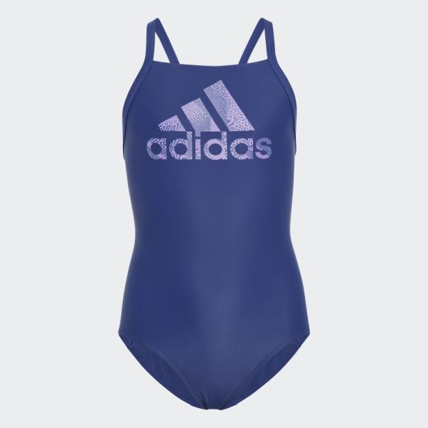 Adidas Maillot De Bain Gros Logo Victoire Bleu