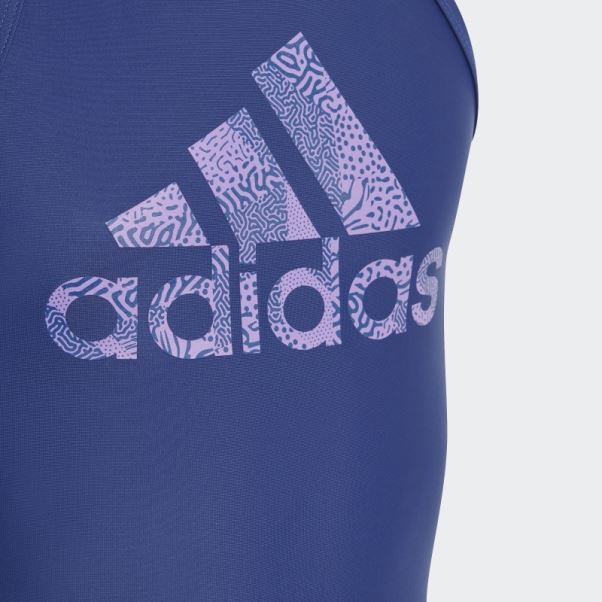 Adidas Maillot De Bain Gros Logo Victoire Bleu