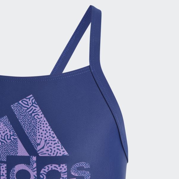 Adidas Maillot De Bain Gros Logo Victoire Bleu