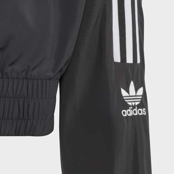 Veste De Survêtement Courte Adicolor Noire Adidas