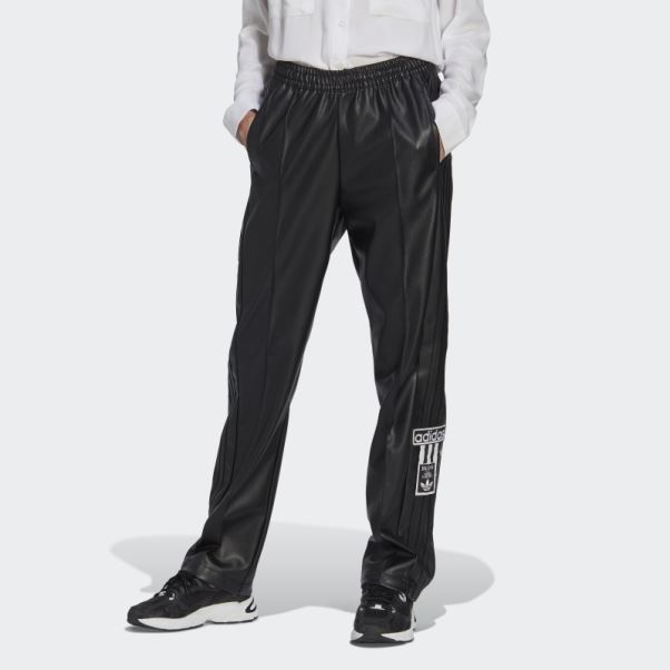 Pantalon Adibreak Centre Stage Similicuir Noir Adidas