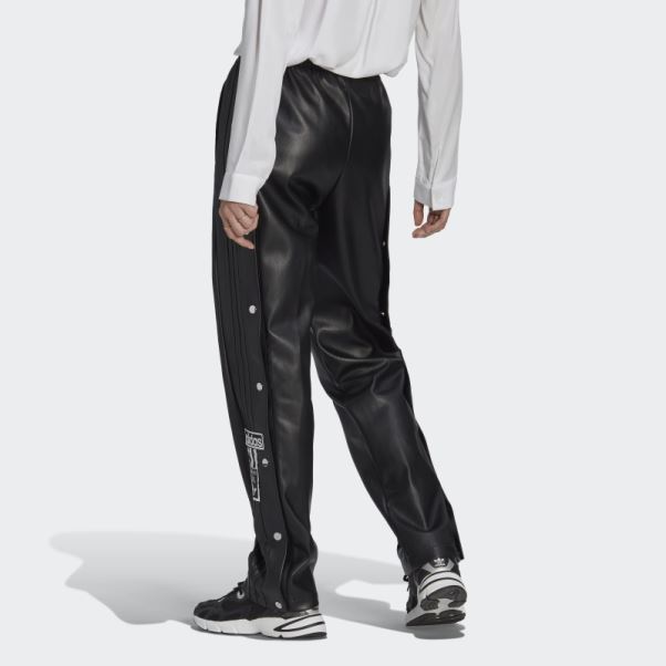Pantalon Adibreak Centre Stage Simili Cuir Noir Adidas