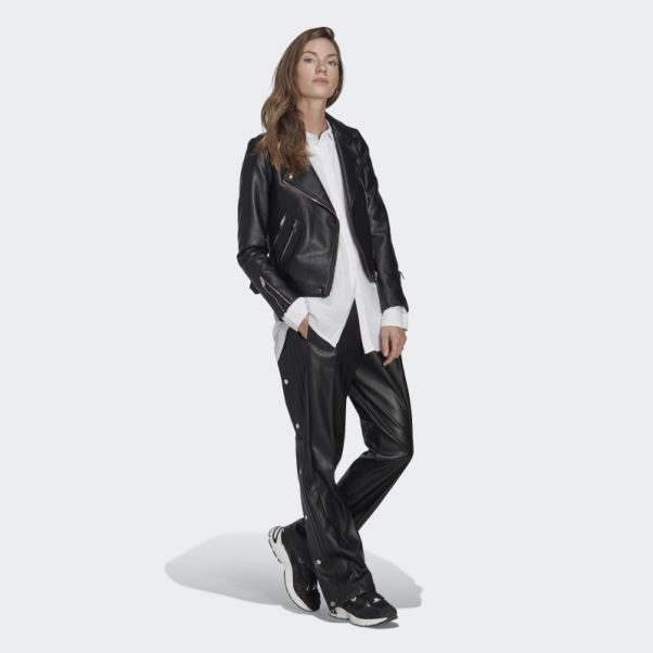 Pantalon Adibreak Centre Stage Simili Cuir Noir Adidas