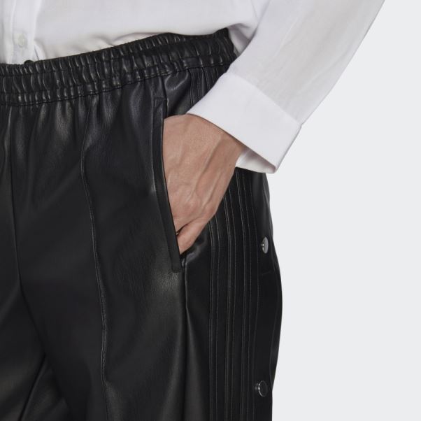 Pantalon Adibreak Centre Stage Simili Cuir Noir Adidas