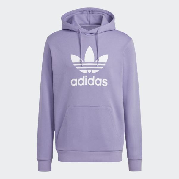 Sweat à Capuche Adicolor Classics Trèfle Adidas Lilas