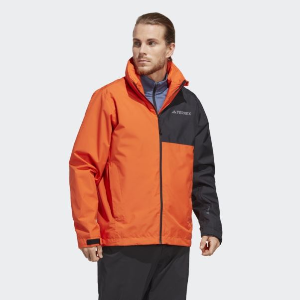 Veste De Pluie 2 Couches Adidas Terrex Multi Rain.rdy Orange Fashion