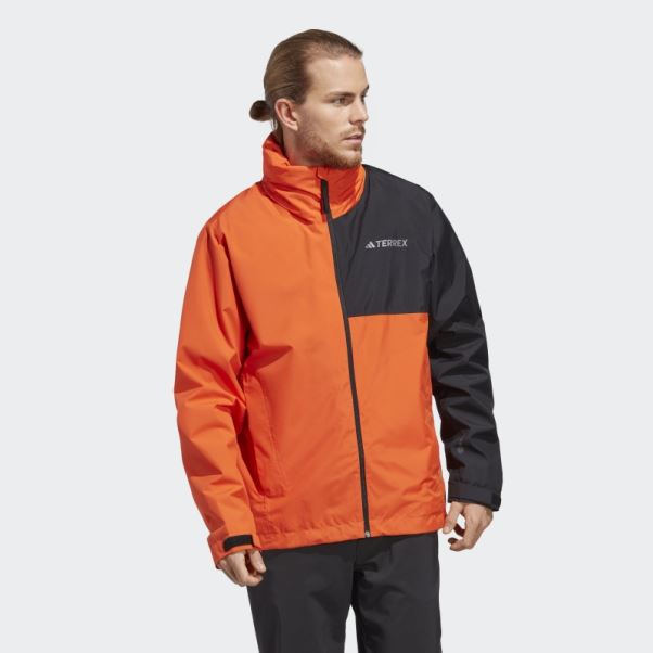 Veste De Pluie 2 Couches Adidas Terrex Multi Rain.rdy Orange Fashion
