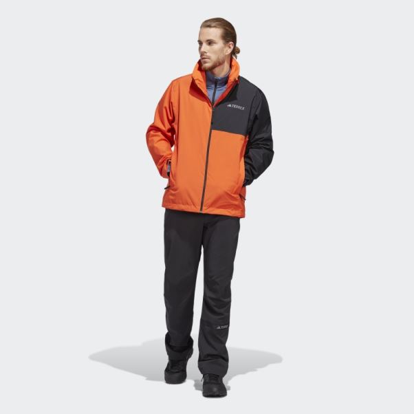 Veste De Pluie 2 Couches Adidas Terrex Multi Rain.rdy Orange Fashion