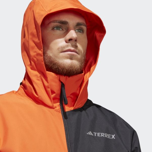 Veste De Pluie 2 Couches Adidas Terrex Multi Rain.rdy Orange Fashion