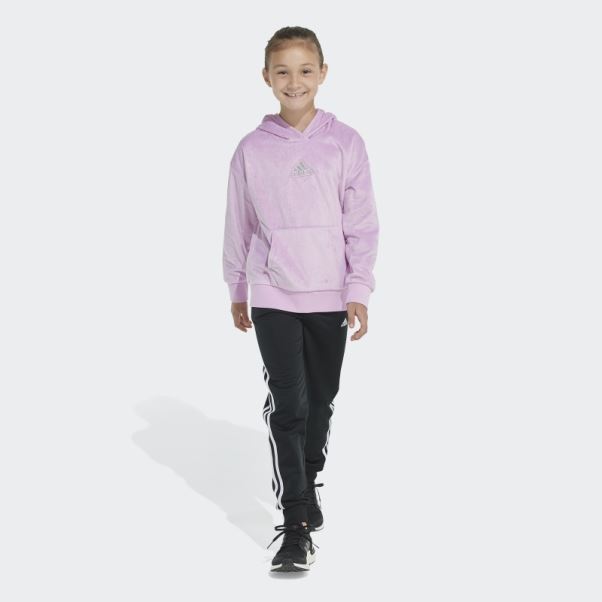 Sweat à Capuche Adidas Cosy Fleece Lilas