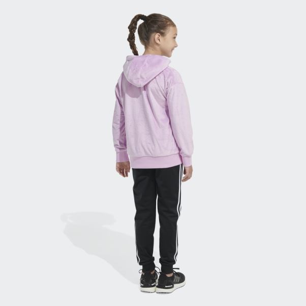 Sweat à Capuche Adidas Cosy Fleece Lilas