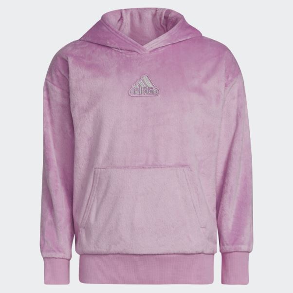 Sweat à Capuche Adidas Cosy Fleece Lilas