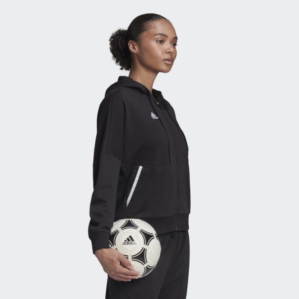 Adidas Condivo 22 Sweat à Capuche Zippé Noir