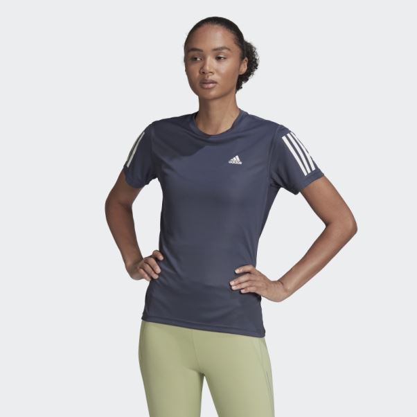 T-shirt Adidas Bleu Marine Propriétaire Du Run