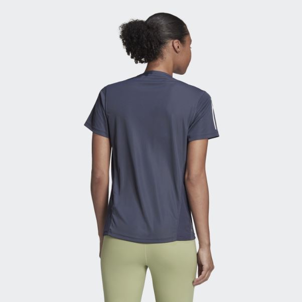 T-shirt Adidas Bleu Marine Propriétaire Du Run
