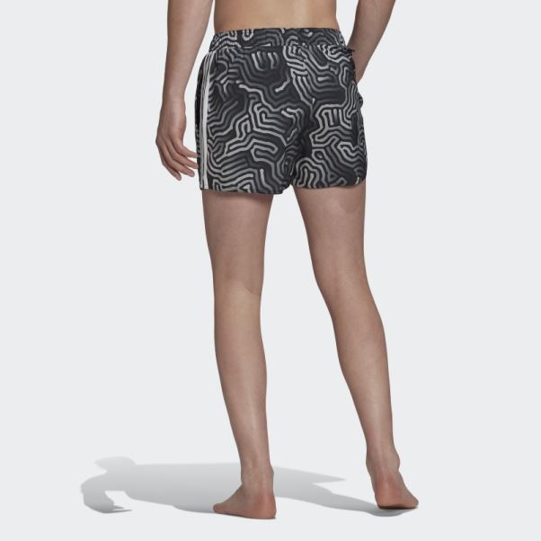 Short De Bain Color Maze Clx Très Court Noir Adidas