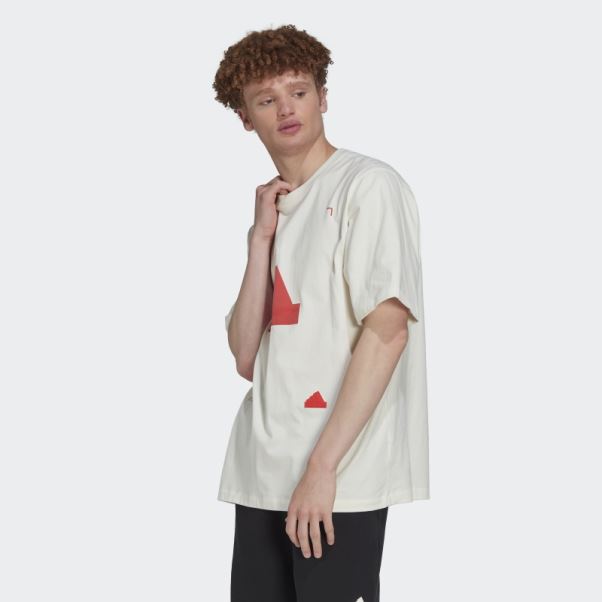 T-shirt Oversize Blanc Adidas Mode