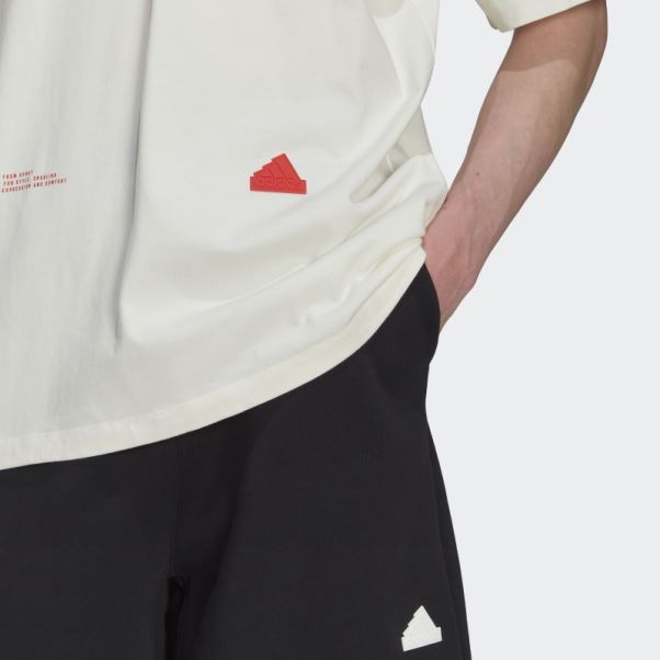 T-shirt Oversize Blanc Adidas Mode