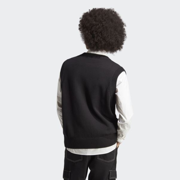 Gilet En Tricot Premium Essentials Adidas Noir