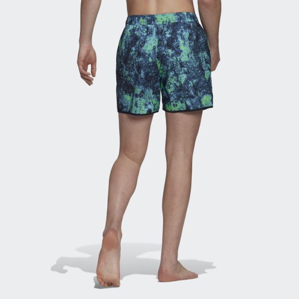 Short De Bain Clx Réversible Adidas Bleu Short Length Melting Salt