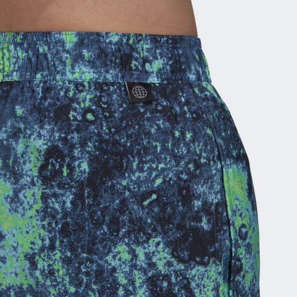 Short De Bain Clx Réversible Adidas Bleu Short Length Melting Salt