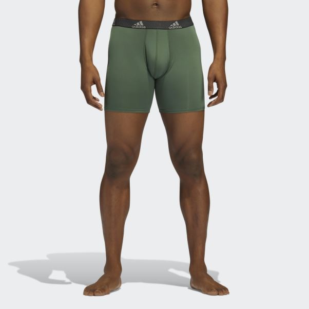 Boxer Performance 3 Paires Vert Oxyde Adidas