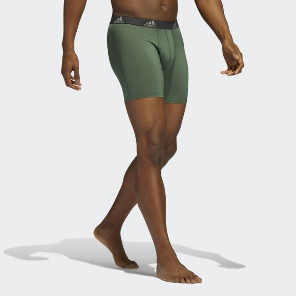 Boxer Performance 3 Paires Vert Oxyde Adidas