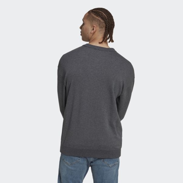 Adidas Sweat Emblème Officiel Coupe Du Monde Fifa 2022 Gris Foncé Chiné