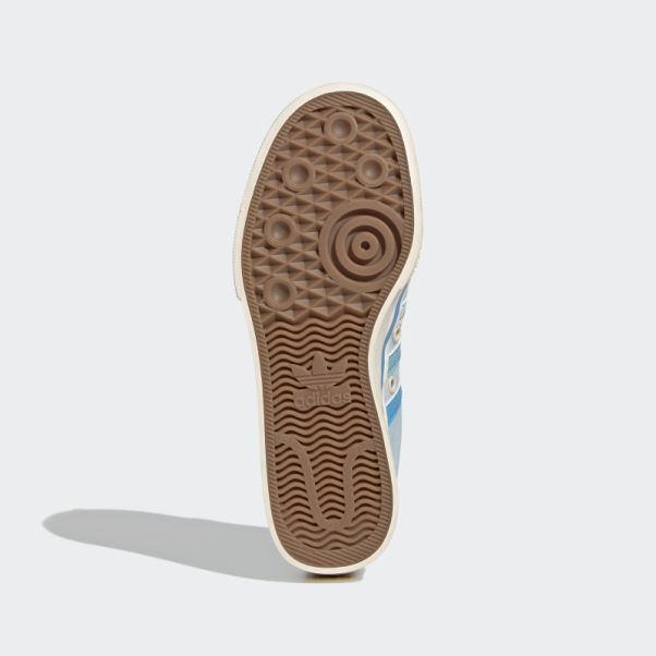 Nizza Plate-forme Chaussures Bleu Adidas