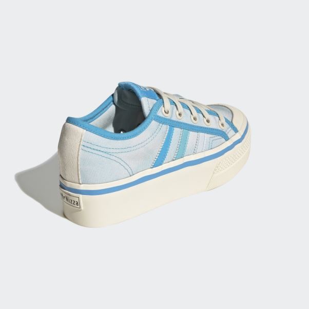 Nizza Plate-forme Chaussures Bleu Adidas