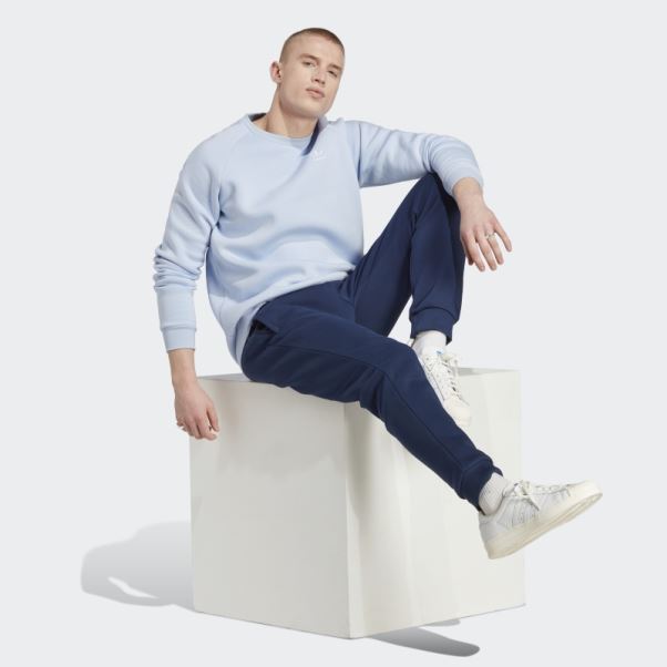 Adidas Trèfle Essentiel Ras Du Cou Sweat Bleu Aube
