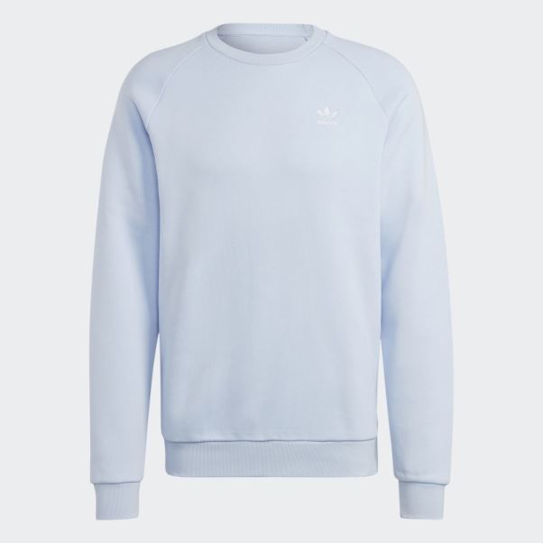 Adidas Trèfle Essentiel Ras Du Cou Sweat Bleu Aube